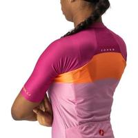 Castelli Aero Pro W fietsshirt korte mouw roze dames S - thumbnail