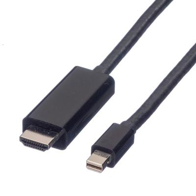 VALUE Mini DisplayPort Cable, Mini DP-UHDTV, M/M, zwart, 1 m
