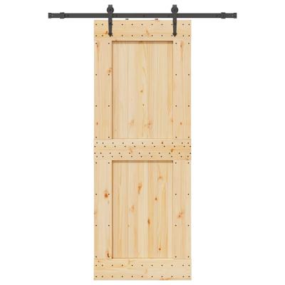 Schuifdeur met beslag 85x210 cm massief grenenhout