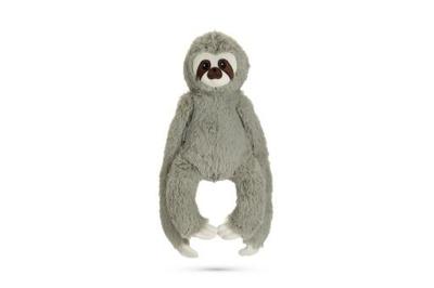 Beeztees Luiaard Mees - Hondenspeelgoed - Pluche - Grijs - 40x20x9 cm