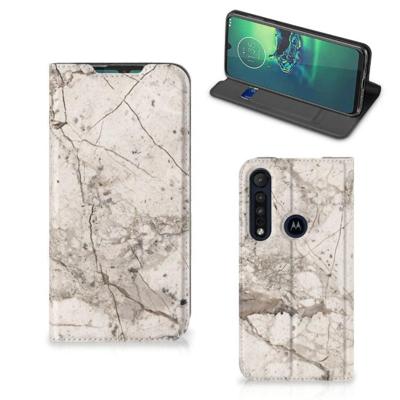 Motorola G8 Plus | Standcase | Marmer Beige