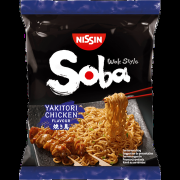 Nissin Soba Wok Style Yakitori Chicken Flavour 110 g bij Jumbo