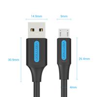 USB-kabel Vention COLBI Zwart 3 m - thumbnail