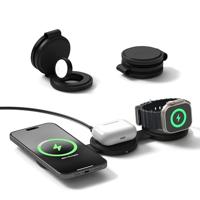 Satechi OntheGo 3-in-1 wireless oplader (15W) - Black - thumbnail