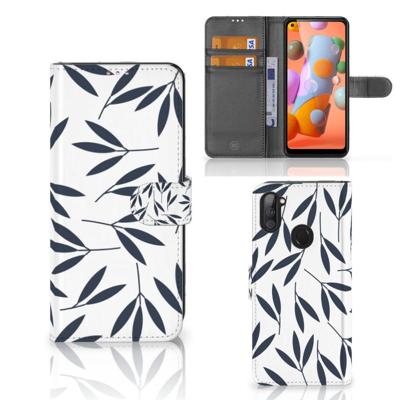 Samsung Galaxy M11 | A11 Hoesje Leaves Blue