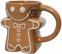Decoris mok keramiek peperkoek 12x7.5x9.5cm bruin - thumbnail