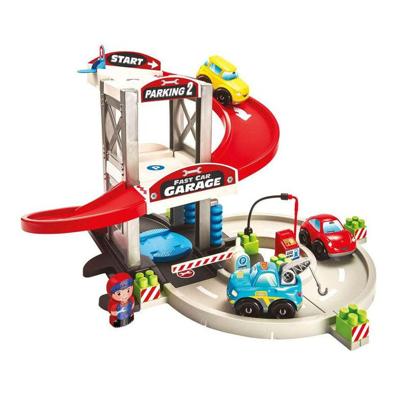 Abrick Ecoiffier garage met transporter en auto's