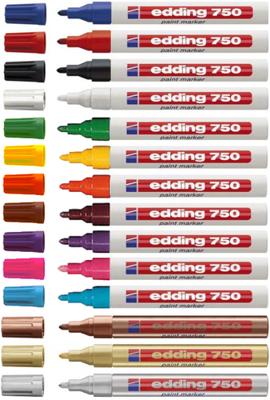Permanente markeerstift Edding 750 Zilverkleurig 10 Stuks 2-4 mm (10 Stuks) Permanente markeerstift Edding 750 Zilverkleurig 10 Stuks 2-4 mm (10 Stuks)