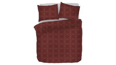Kayori Shizu dekbedovertrek Katoensatijn rood