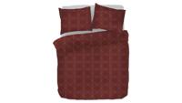 Kayori Shizu dekbedovertrek Katoensatijn rood - thumbnail