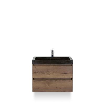 Maxx XL Badmeubelset 80 cm - Tabacco - Wastafel Lucca 1 kraangat