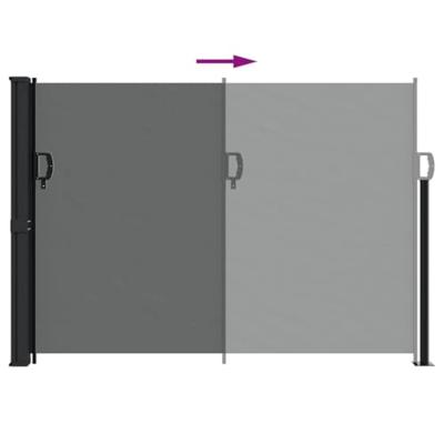 Windscherm uittrekbaar 140x600 cm antraciet Windscherm uittrekbaar 140x600 cm antraciet