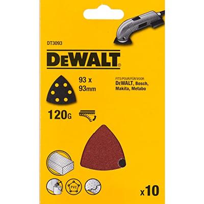 DeWalt Accessoires deltaschuurpapier, 93x93mm, 6 gaten (d26430), k120 - dt3093-qz DeWalt Accessoires deltaschuurpapier, 93x93mm, 6 gaten (d26430), k120 - dt3093-qz