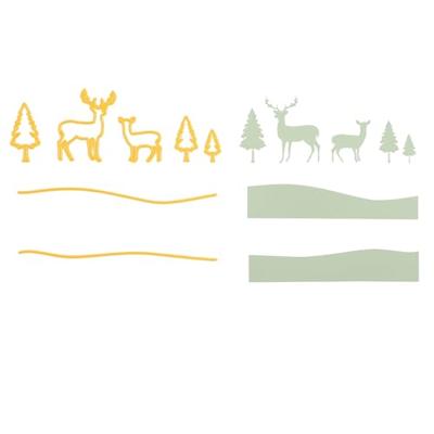 Nellie's Choice • shape dies dennenbomen en rendieren 7st.