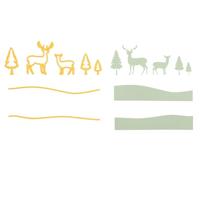 Nellie's Choice • shape dies dennenbomen en rendieren 7st. - thumbnail