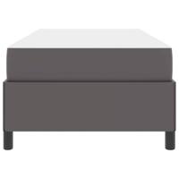 Bedframe met matras met matras Grijs 90 x 190 cm Kunstleer - thumbnail