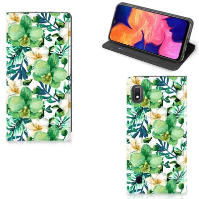 Samsung Galaxy A10 Smart Cover Orchidee Groen Samsung Galaxy A10 Smart Cover Orchidee Groen