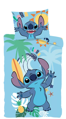 Stitch dekbedovertrek Surfing 140 x 200 cm - 70 x 90 cm - katoen Stitch dekbedovertrek Surfing 140 x 200 cm - 70 x 90 cm - katoen