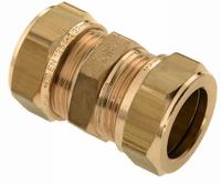 Bonfix knelkoppeling - Rechte koppeling - 12x12mm - Messing - thumbnail