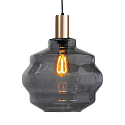 Masterlight Hanglamp goudPorto met Ball smoke glas - Ø 30cm - 2710-05-02-4