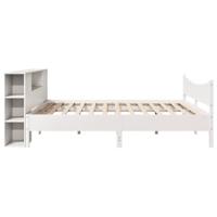 Bedframe zonder matras massief grenenhout wit 200x200 cm - thumbnail