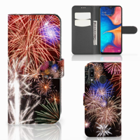 Samsung Galaxy A30 | Wallet Case | met Pasjes | Vuurwerk - thumbnail