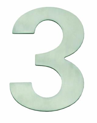Intersteel Huisnummer 3Numbra 150x2mm RVS - 0035.402073