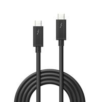 MicroConnect TB3010 Thunderbolt-kabel Thunderbolt 3 USB-C stekker, USB-C stekker 1.00 m Zwart Met USB - thumbnail