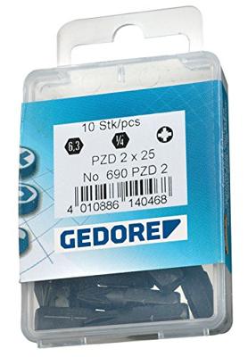Gedore 690 2 L S-010 6541400 Kruis-bit PH 2 Chroom-vanadium speciaal staal Gebruineerd C 6.3 1 stuk(s)