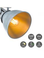 Home sweet home LED opbouwspot Fama Ø 9,5 cm - grijs betonlook - thumbnail