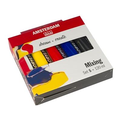 Bruynzeel Amsterdam standard series acrylverf mengset 120ml, 5dlg. - thumbnail