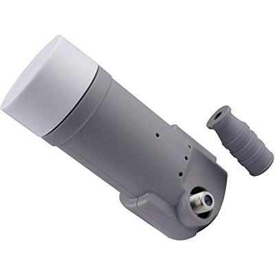 Schwaiger satellietinstallatie voor 1 satelliet - satellietschotel 60 cm, lichtgrijs, LNB - 1 aansluiting