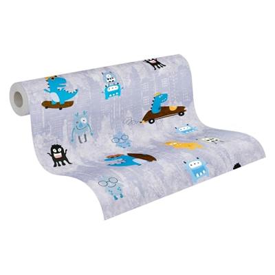 AS Creation Little Love blauw behang | 381211