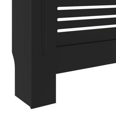 VidaXL Radiatorombouw 205 cm mdf zwart - thumbnail