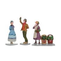 Lemax under the mistletoe s/3 kerstdorp figuur type 4 Caddington Village 2022