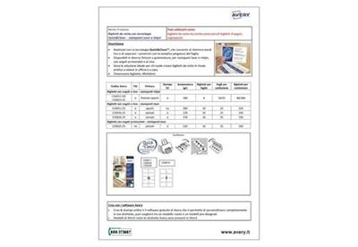 Avery-Zweckform C32026-25 Bedrukbare visitekaarten, gladde kant 85 x 54 mm Ultra-wit 250 stuk(s) Papierformaat: DIN A4 Avery-Zweckform C32026-25 Bedrukbare visitekaarten, gladde kant 85 x 54 mm Ultra-wit 250 stuk(s) Papierformaat: DIN A4