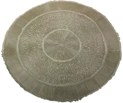 Placemat kunststof stripes 38x1cm goud