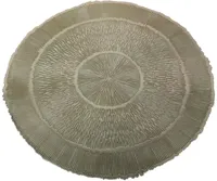 Placemat kunststof stripes 38x1cm goud - thumbnail