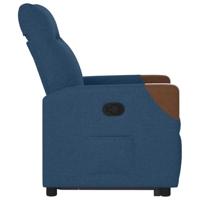 Sta-op-stoel verstelbaar stof blauw - thumbnail
