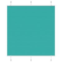 VidaXL Plissé rolgordijn 120x100cm stofbreedte 119,4cm petrol groen - thumbnail