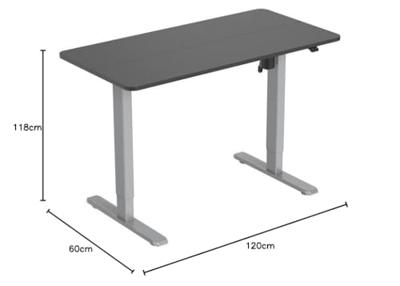 Equip 650811 computerbureau Zwart, Grijs Equip 650811 computerbureau Zwart, Grijs