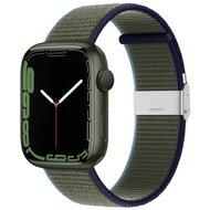 Nylon bandje met klemsluiting - Groen - Geschikt voor Apple Watch 38mm / 40mm / 41mm / 42mm - thumbnail