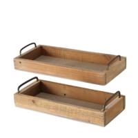 Boltze Home dienblad hout 2-delig - thumbnail