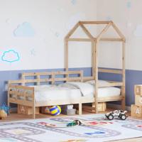 Slaapbank met huisje 80x200 cm massief grenenhout - thumbnail