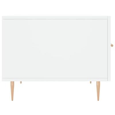 Salontafels 2 st 50x50x40 cm bewerkt hout wit