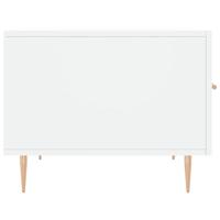 Salontafels 2 st 50x50x40 cm bewerkt hout wit - thumbnail