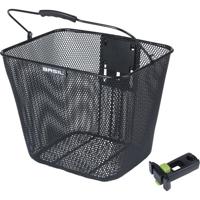 Basil Bilbao Fietsmand met KlickFix incl. Stuurpenhouder Zwart - thumbnail