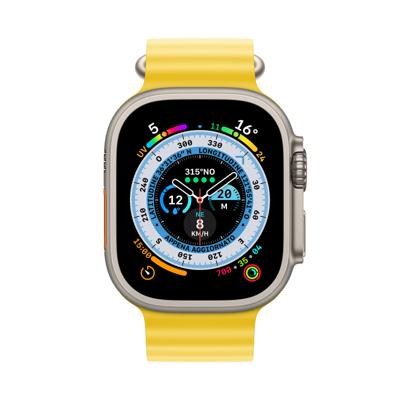 Refurbished Apple Watch Ultra 1 49 mm Ocean Geel Gebruikt