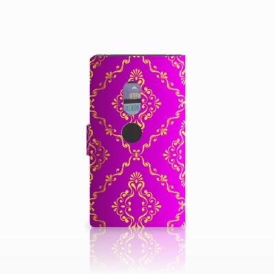 Wallet Case Sony Xperia XZ2 Barok Roze Wallet Case Sony Xperia XZ2 Barok Roze