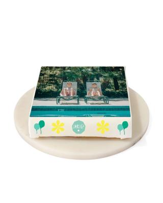 HEMA 3D drie kleuren fototaart 9 p.